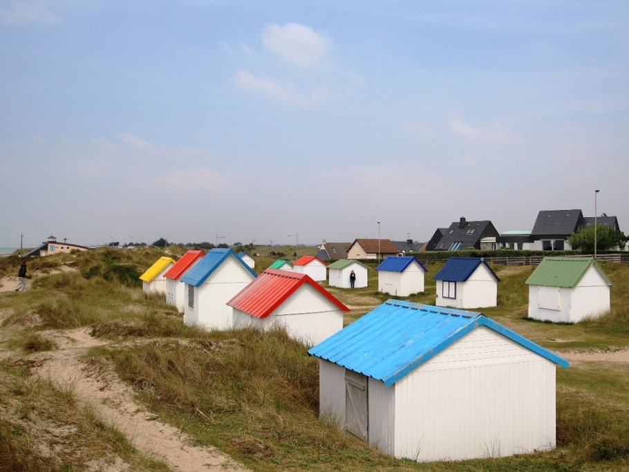 Les cabanes de Gouville sur mer