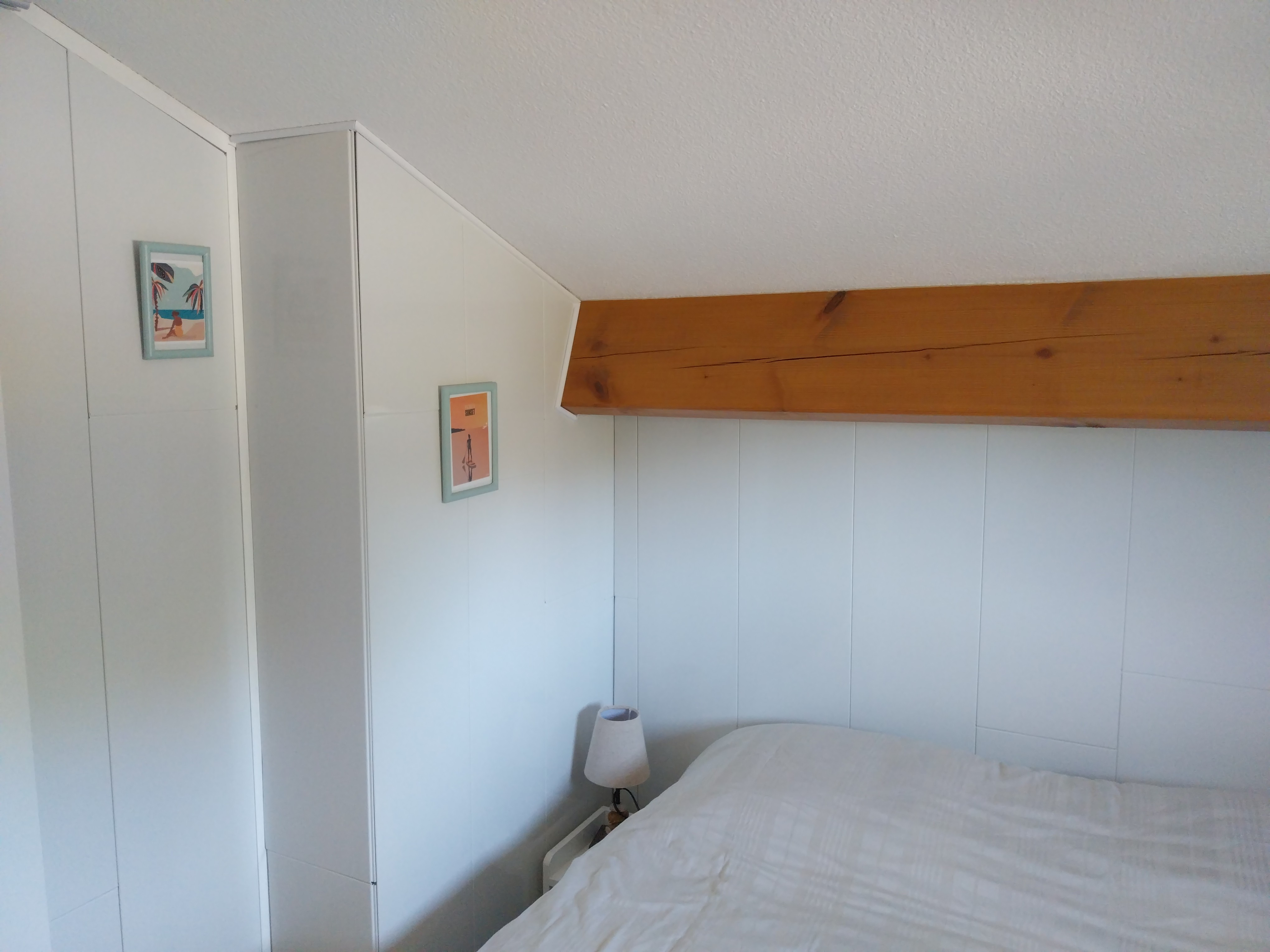 Chambre à l'étage en mezzanine