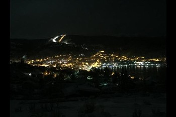 Vue sur Gérardmer le soir