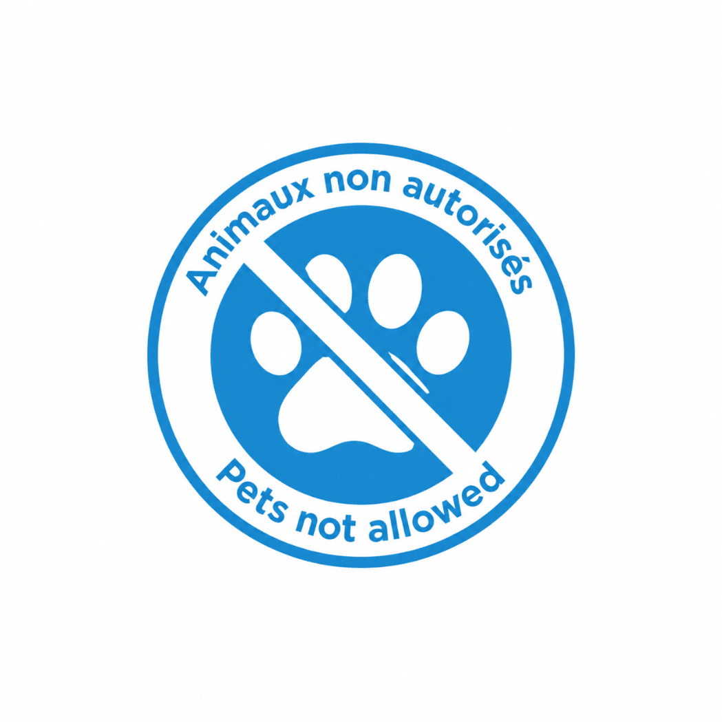 Les animaux ne sont pas acceptés dans cet hébergement.