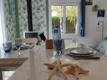 Possibilité de manger en amoureux au coin du feu