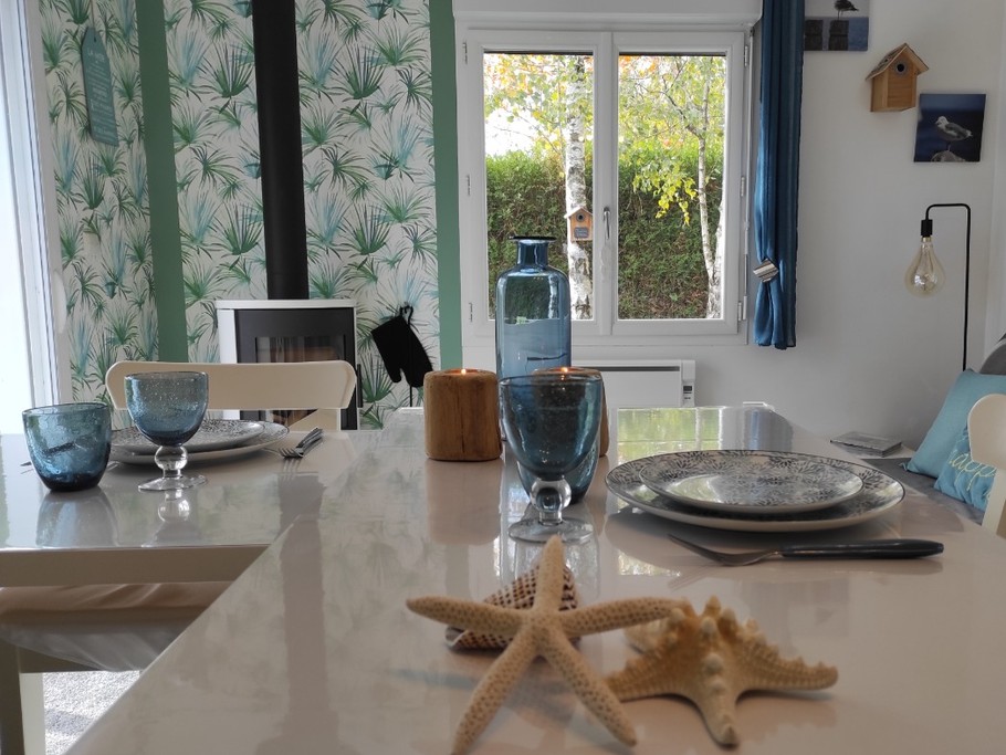 Possibilité de manger en amoureux au coin du feu