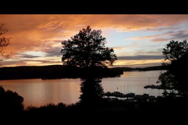 Coucher de soleil Gîte Carole Beaumont du Lac 87120