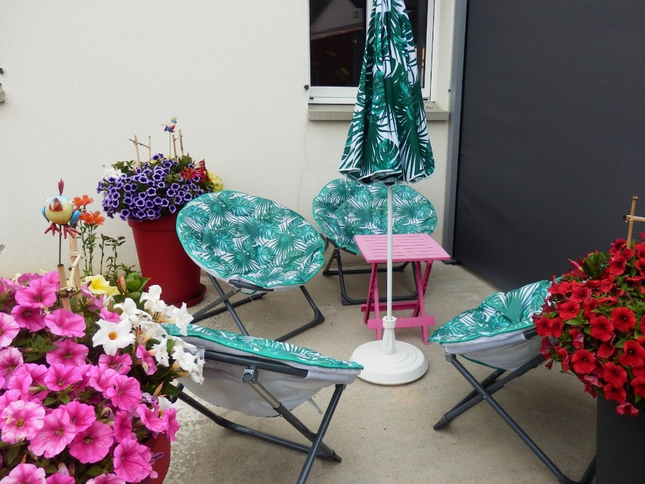 petit coin salon en terrasse