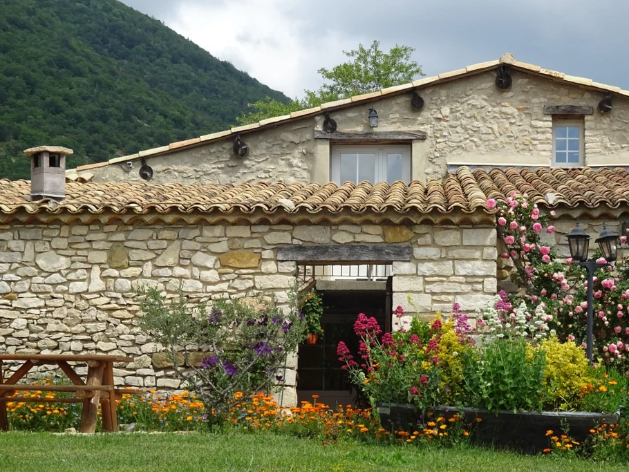 Terrasse gîte l'Olivier