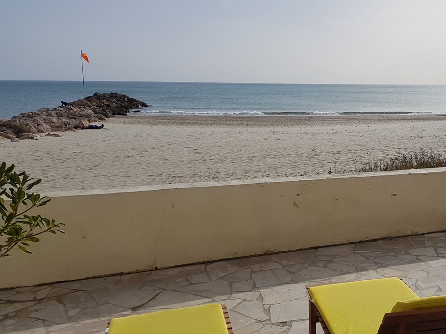 Vue mer depuis l’appartement, pour un séjour calme et dépaysant sur le littoral de l’Hérault