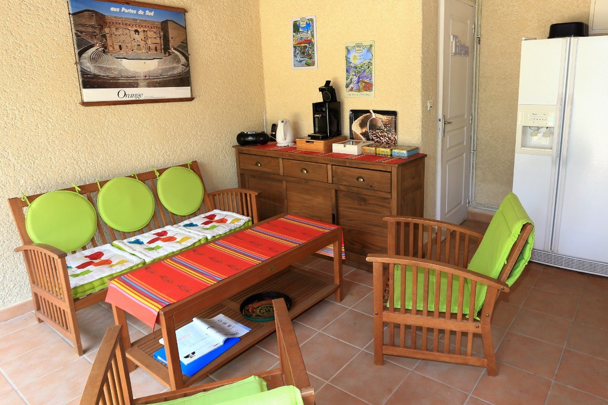 salon de la cuisine d'été