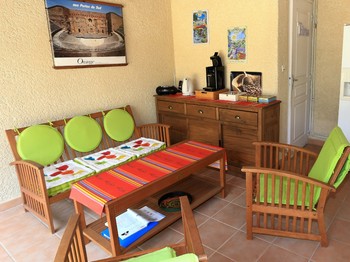 salon de la cuisine d'été