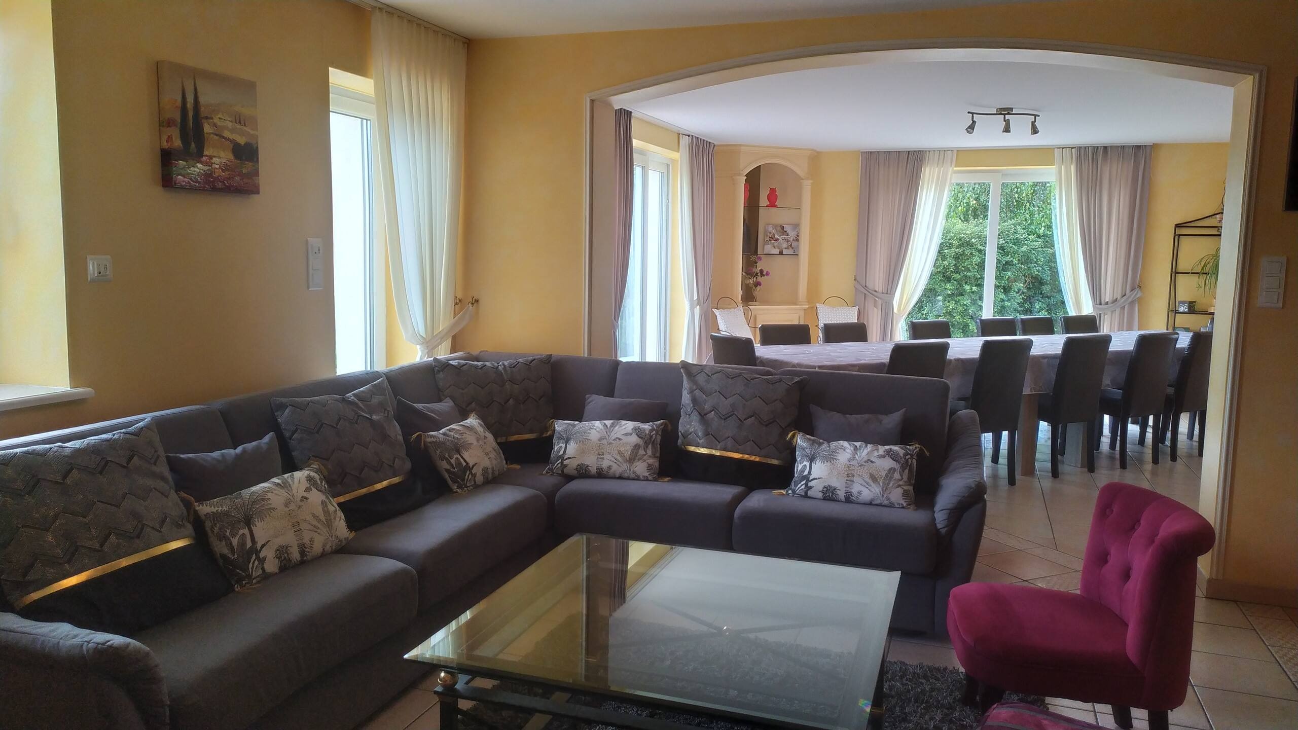 Living room – "La Promenade des Dames" group holiday cottage, a fully renovated former farmhouse