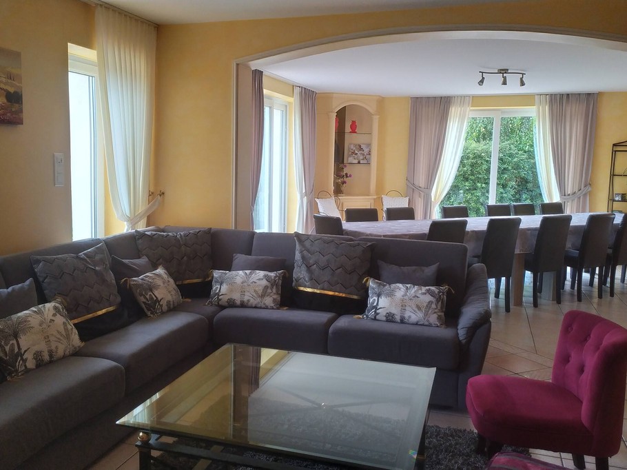 Living room – "La Promenade des Dames" group holiday cottage, a fully renovated former farmhouse