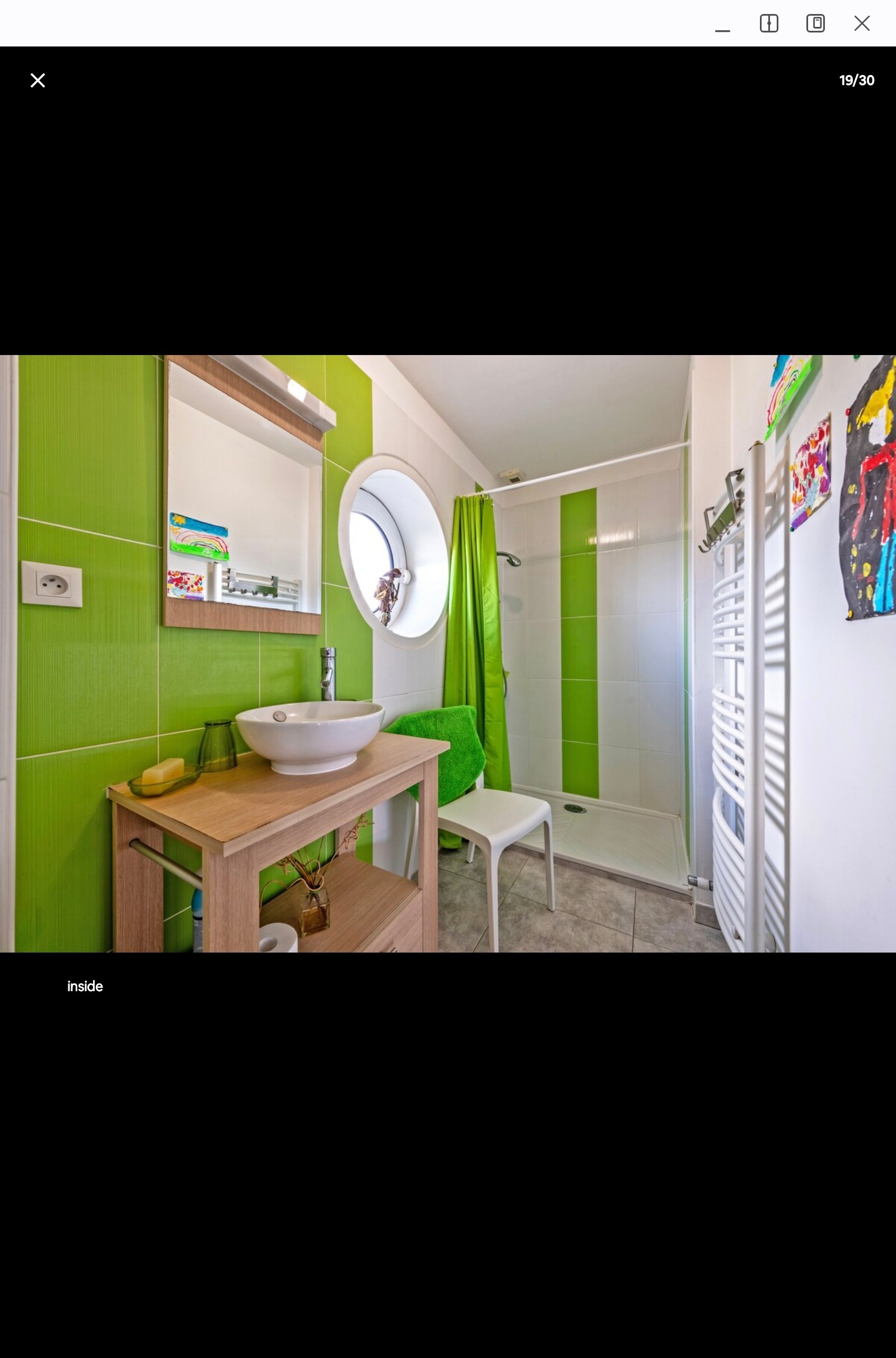 Salle d'eau  de la partie pièce à vivre