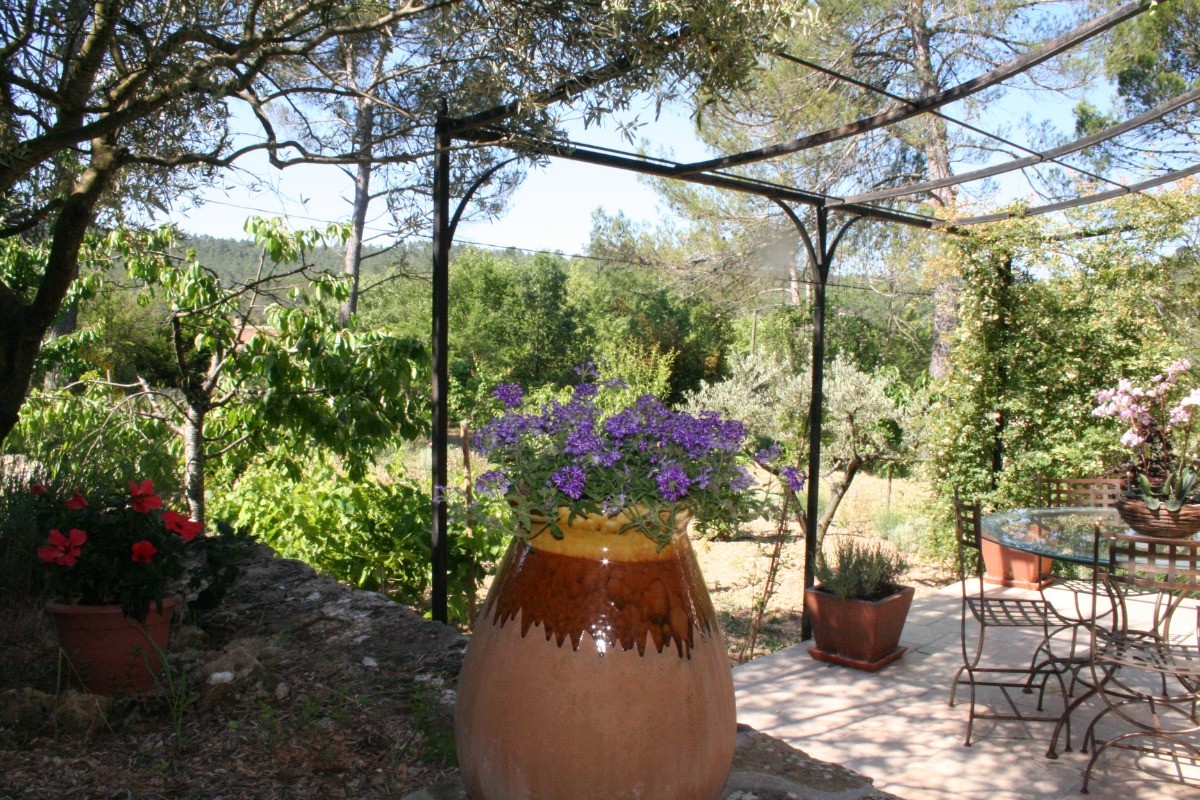 terrasse du Gîte Manon des Trêmes