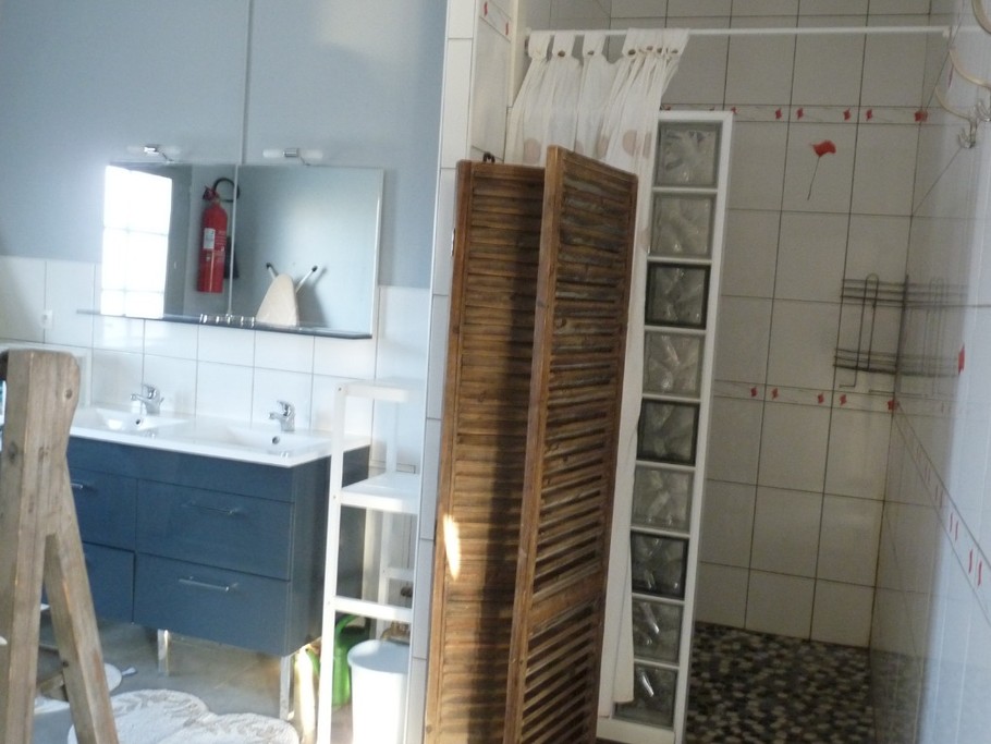 Salle d'eau "Coquelicots" au sous-sol