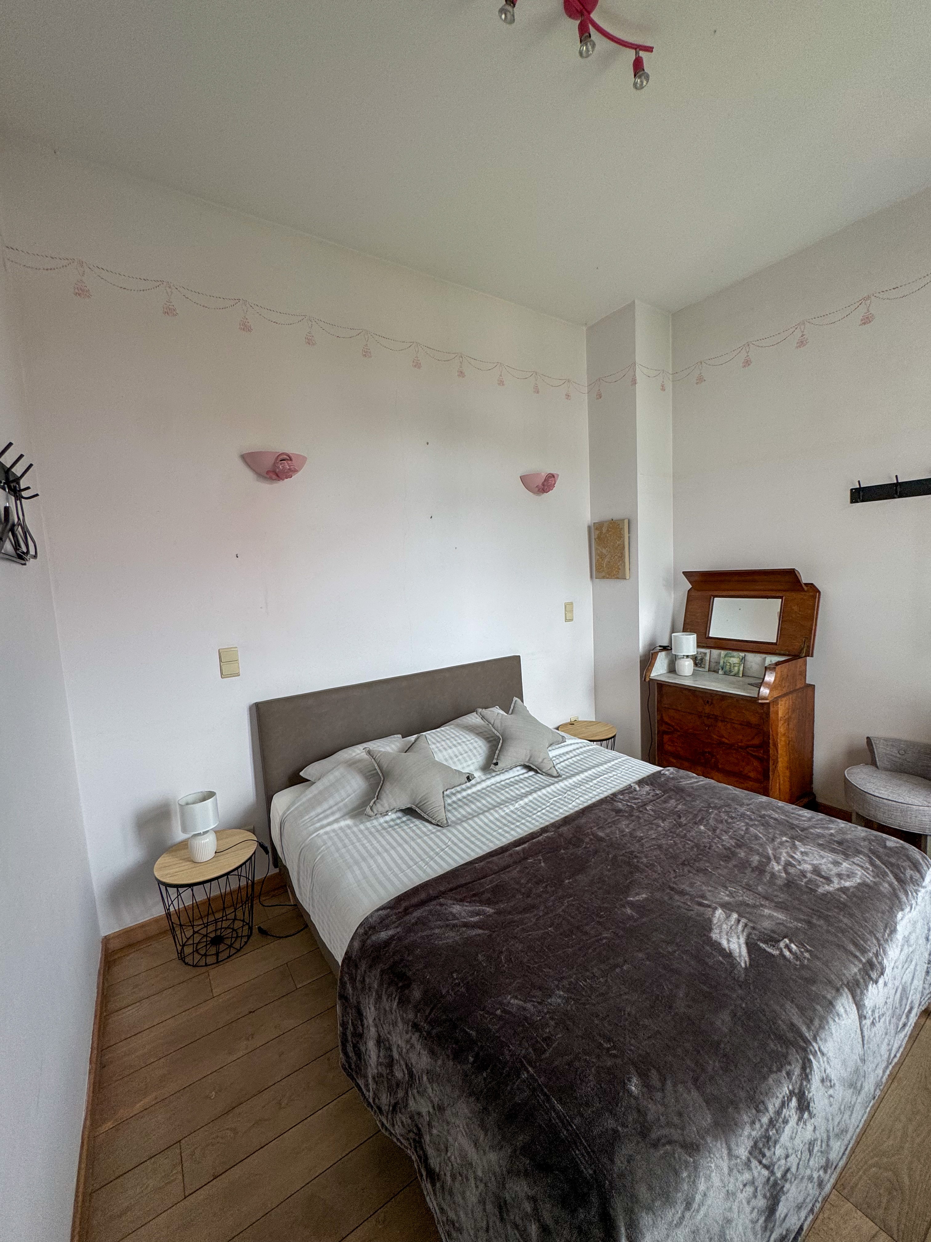 Chambre Rose - 1 lit double (RDC)