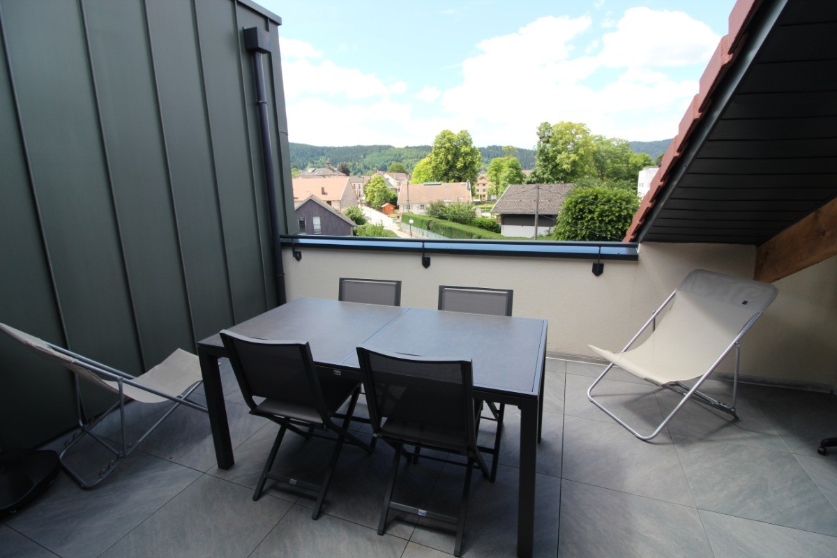 Terrasse - Appartement "Blanc Bois" à Gérardmer