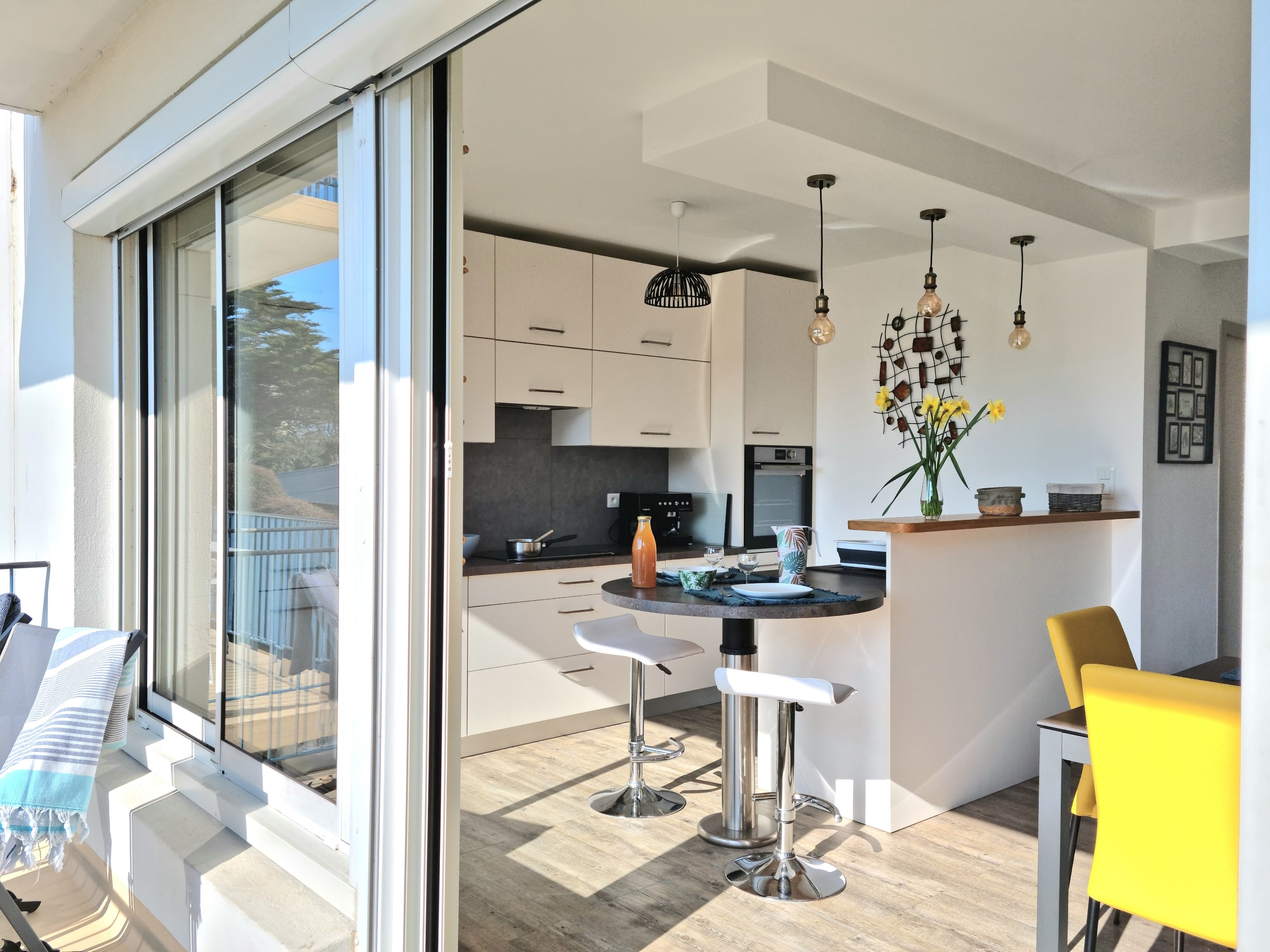 Balcon vue cuisine