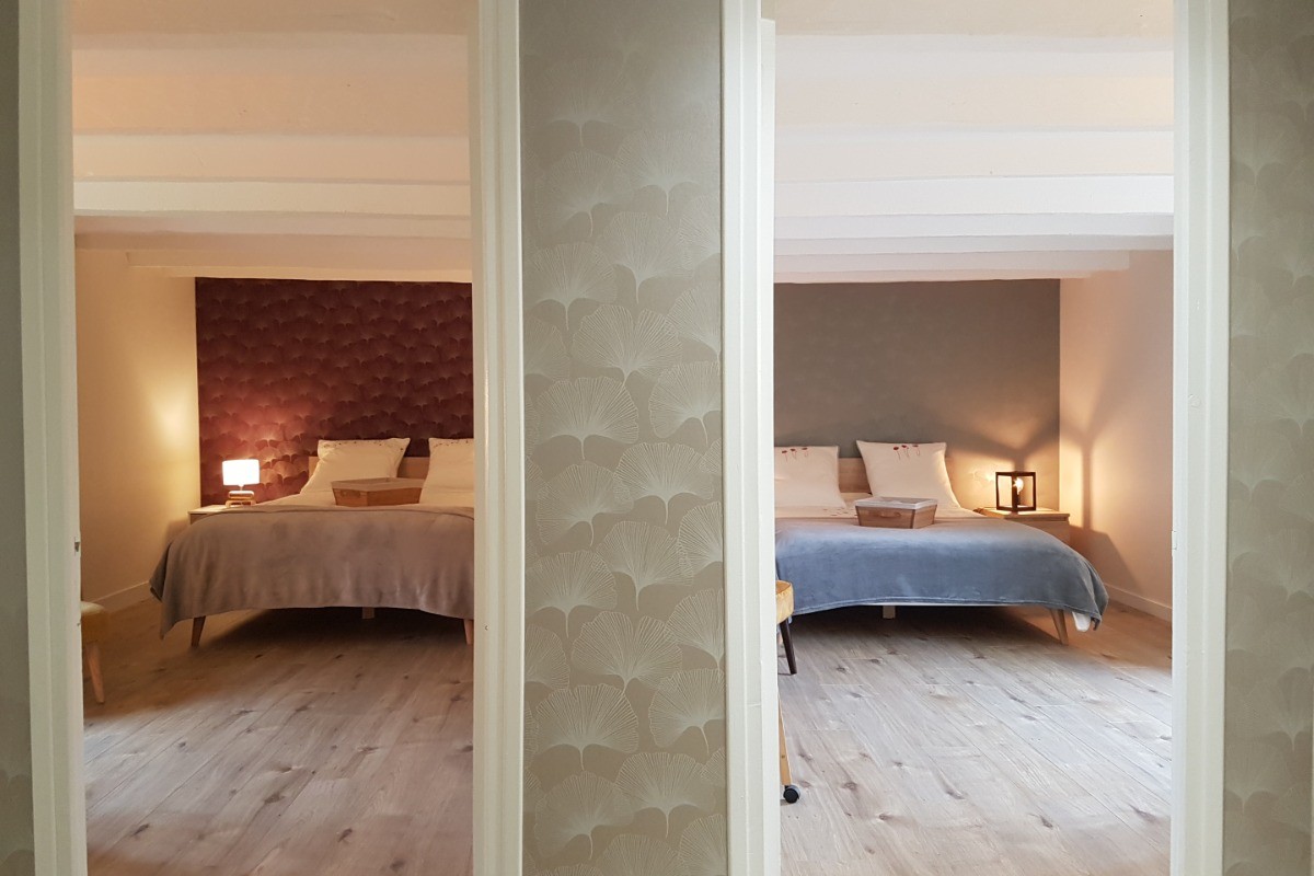 En famille ou entre amis, possibilité de louer des 2 chambres simultanément.