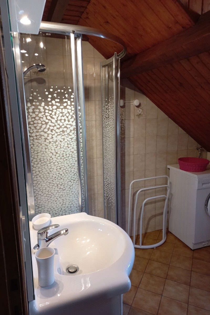 Salle d'eau + WC + lave linge