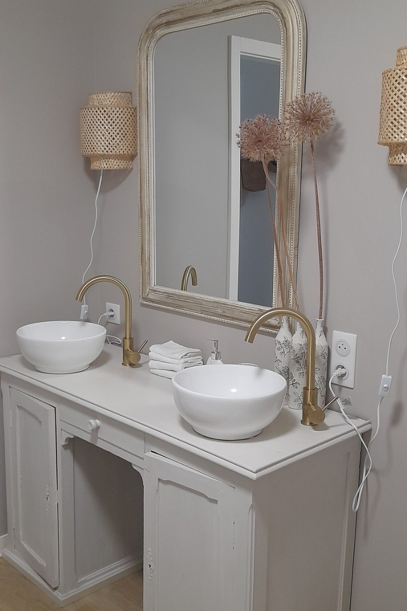 Double washbasin shower room - La Parenthèse