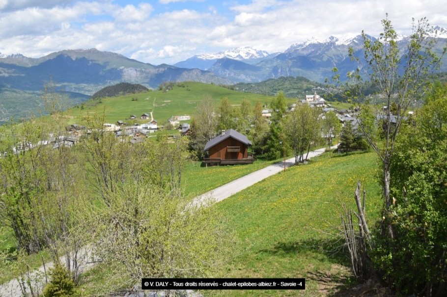 Chalet Les EPILOBES - VUE DE LA CHAMBRE - Savoie - Location vacances 8pers - albiez-montrond