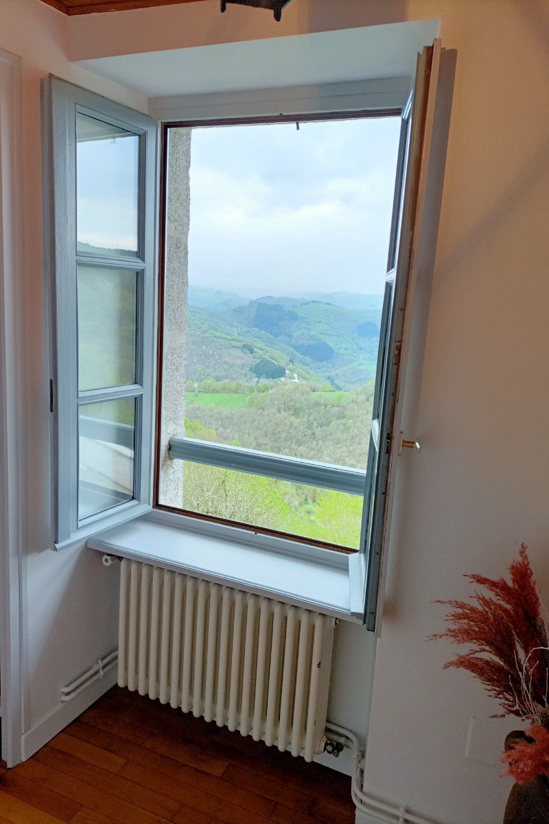 Paysage naturel magnifique depuis la maison, Vallée de la Truyère, Cantal