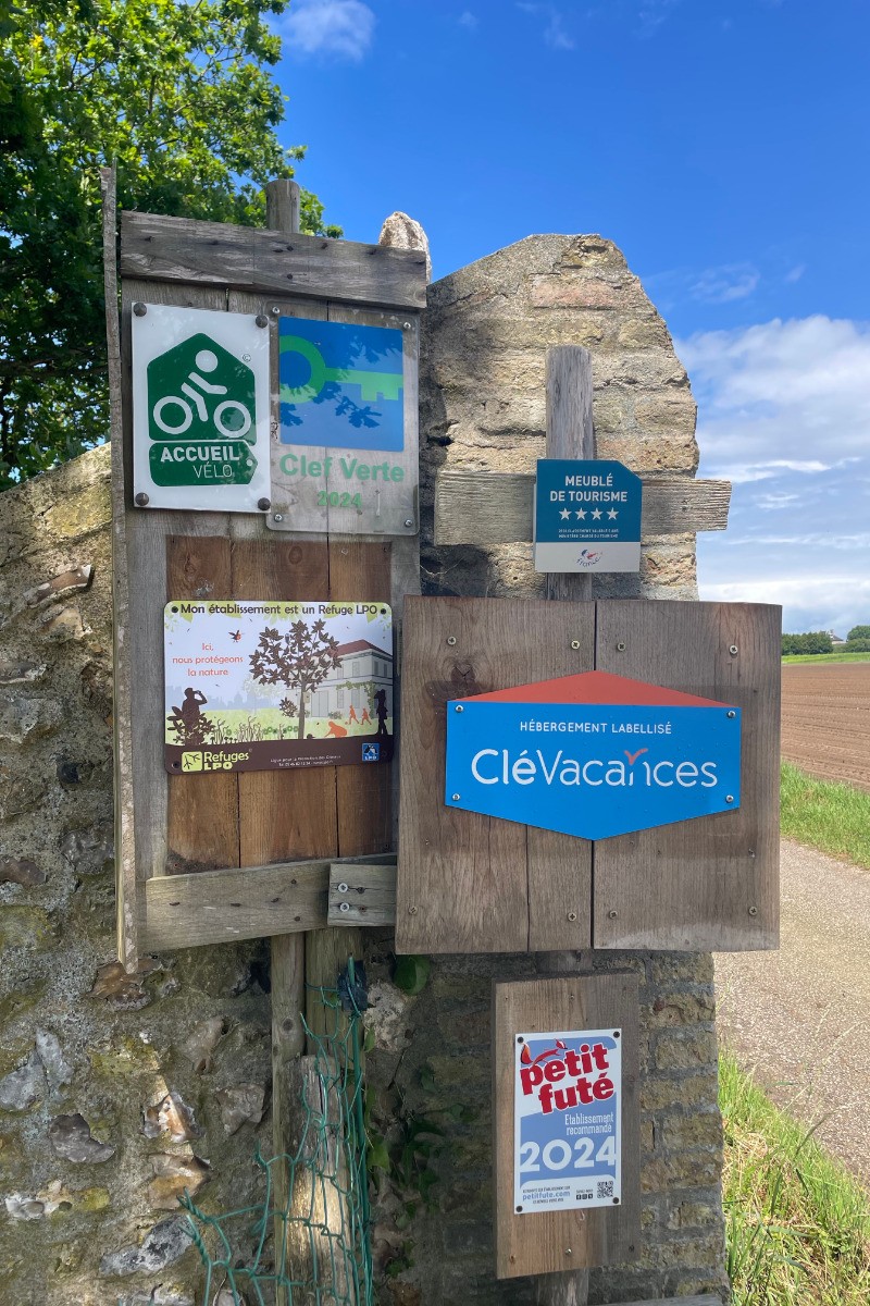 Les labels obtenus par Entre Mer & Campagne****