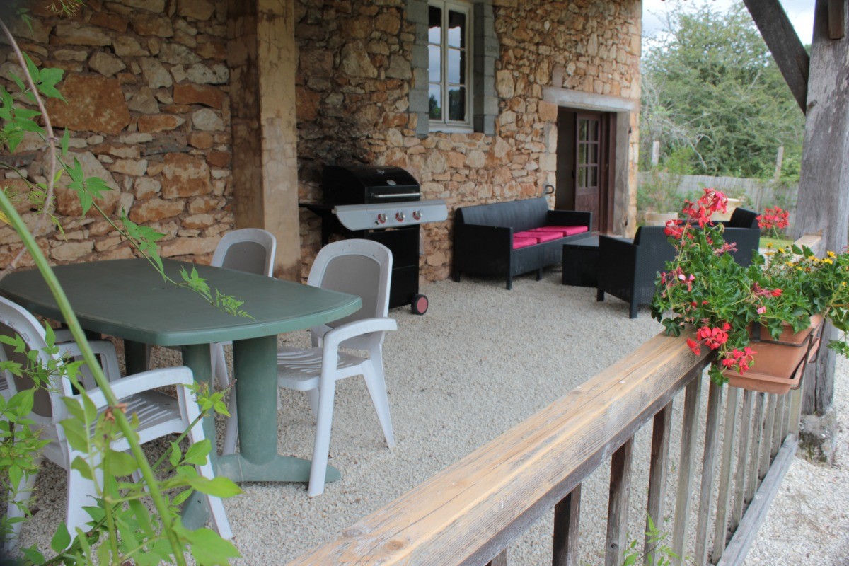 La terrasse privée offre tout le confort nécessaire