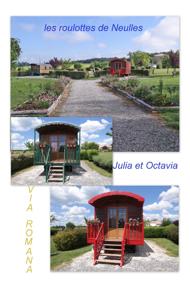 Roulotte Octavia, près de Jonzac en Charente maritime