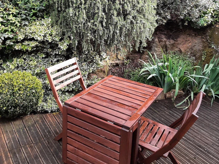 Terrasse à l'ombre
