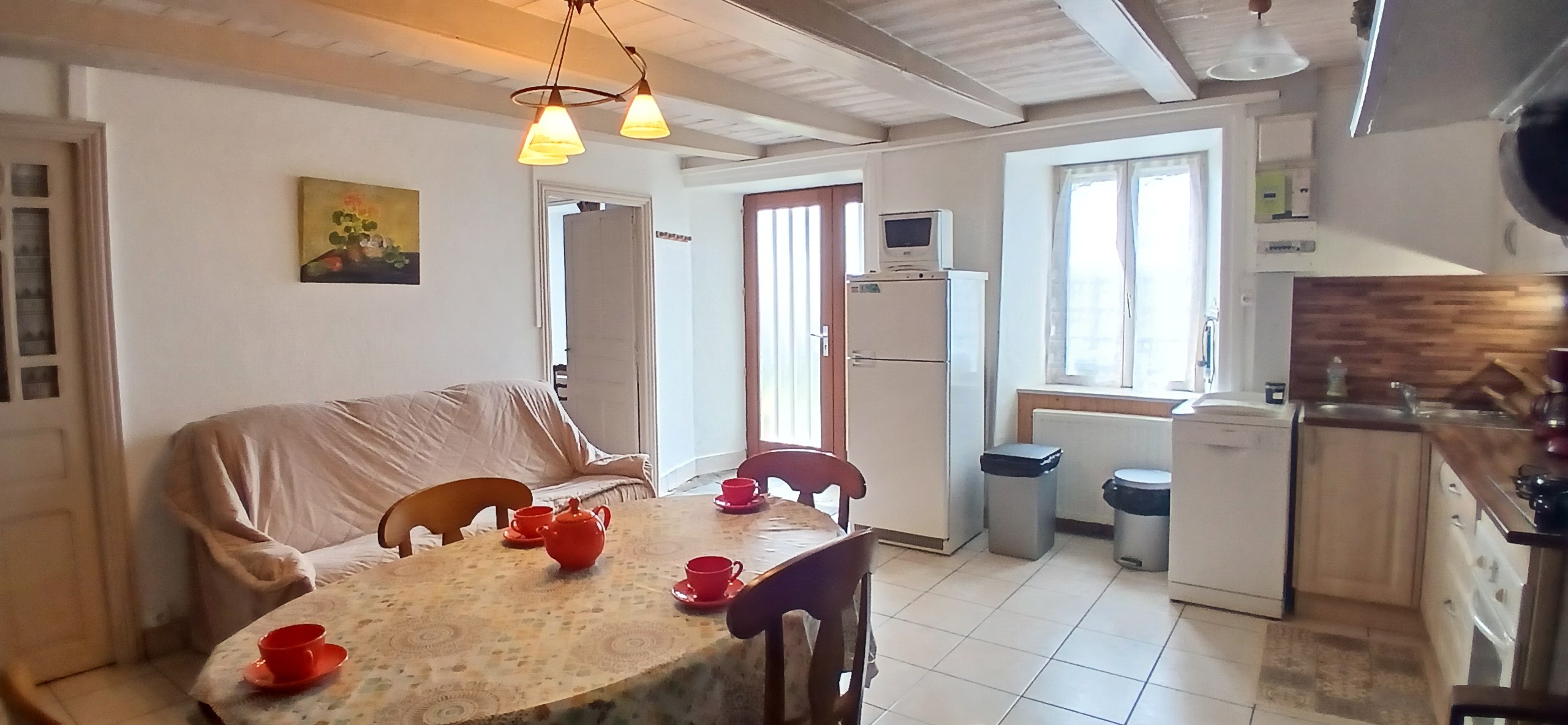 Anna's gîte: the living room