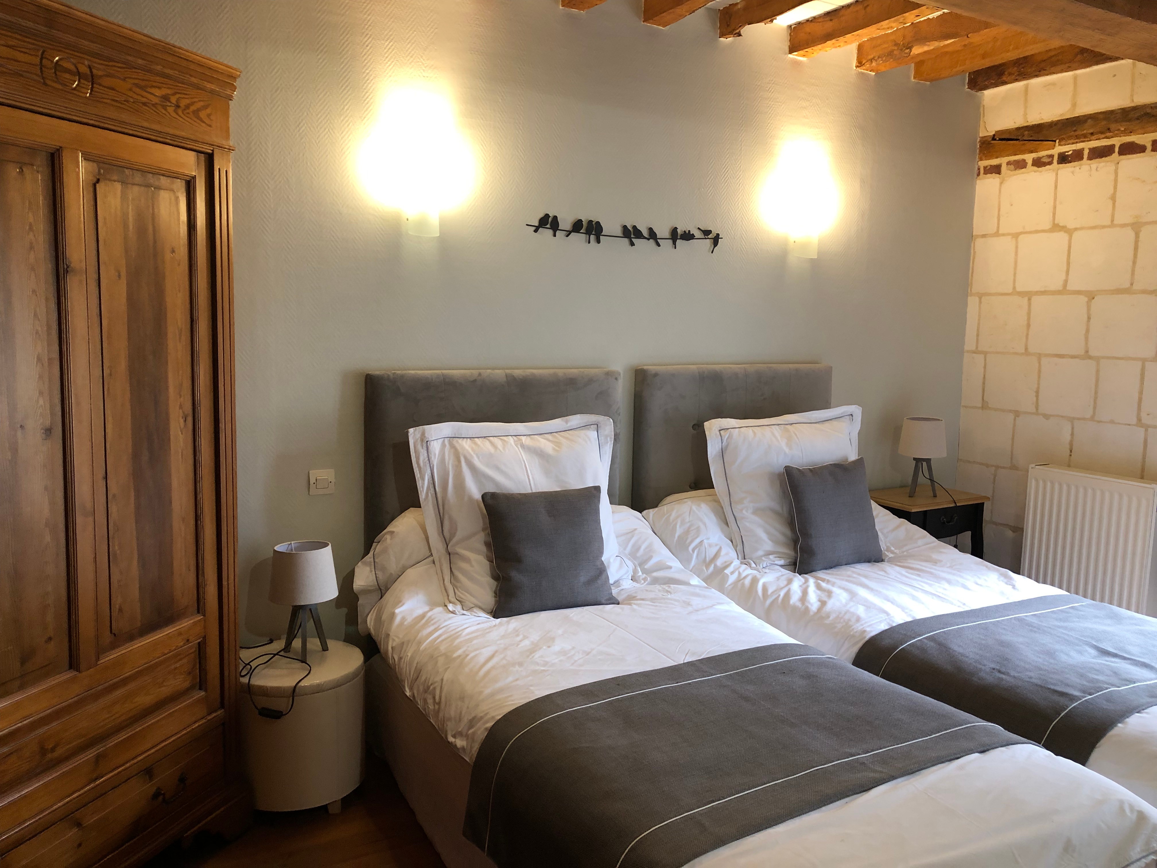 Chambre lit jumeaux