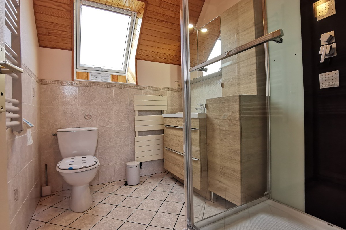 Etage: salle d'eau avec WC
