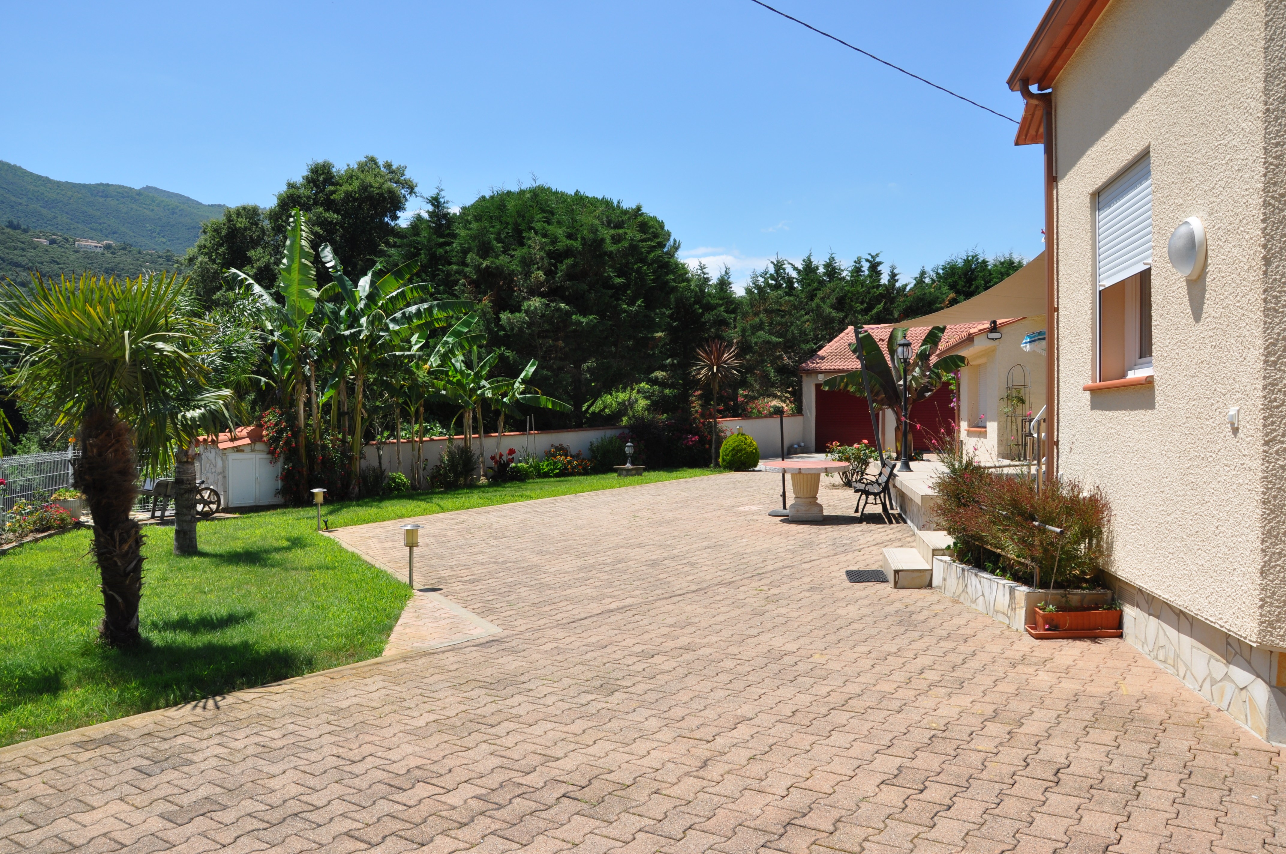 Panoramic view around the house