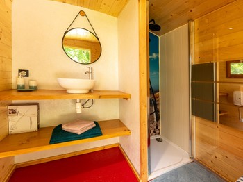 Domaine de la Cambre, roulotte, gite avec piscine, camping à la ferme, Gers, Duffort, Occitanie, roulotte, vacance nature