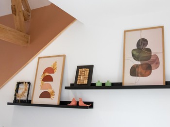 Le salon du gîte Terre