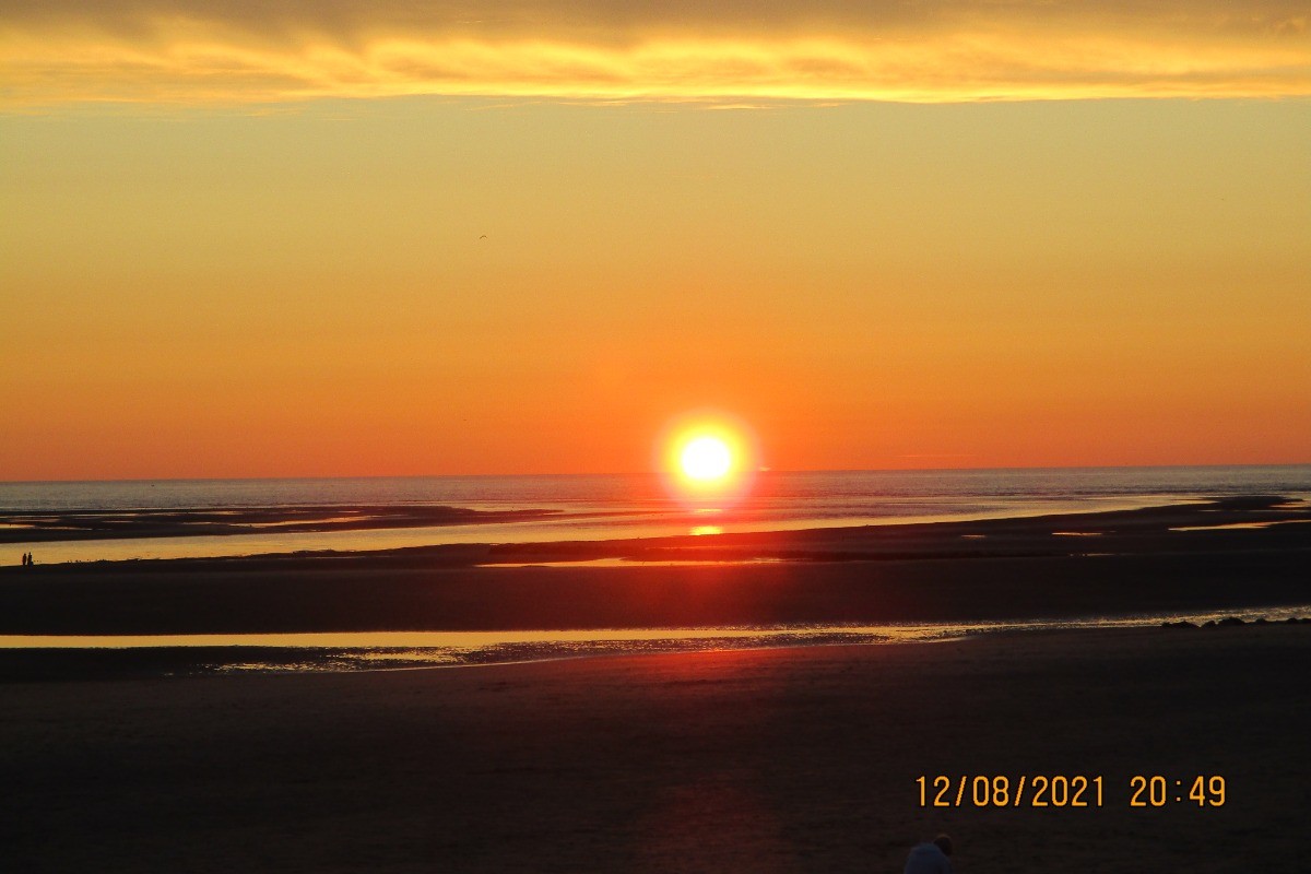 Coucher de soleil sur la baie Authie