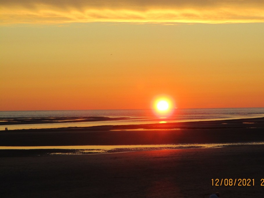 Coucher de soleil sur la baie Authie