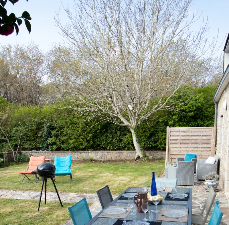 Terrasse avec tout le confort.