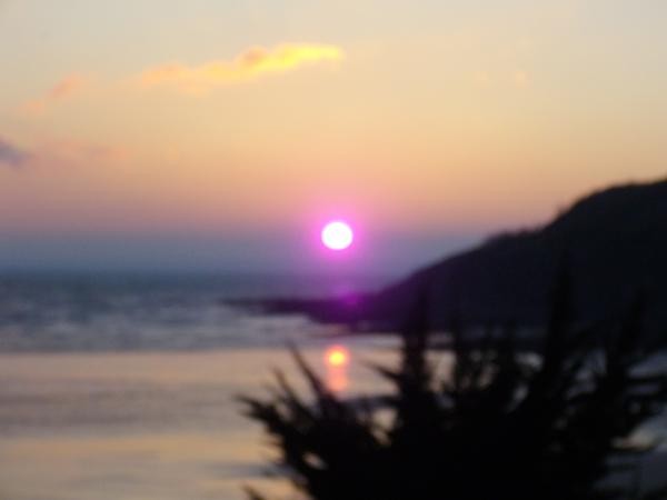 lever soleil depuis l'appartement