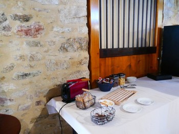 Espace commun petit déjeuner