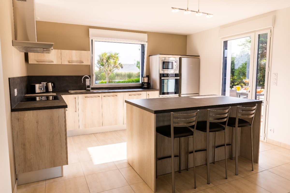 cuisine donnant directement sur la terrasse