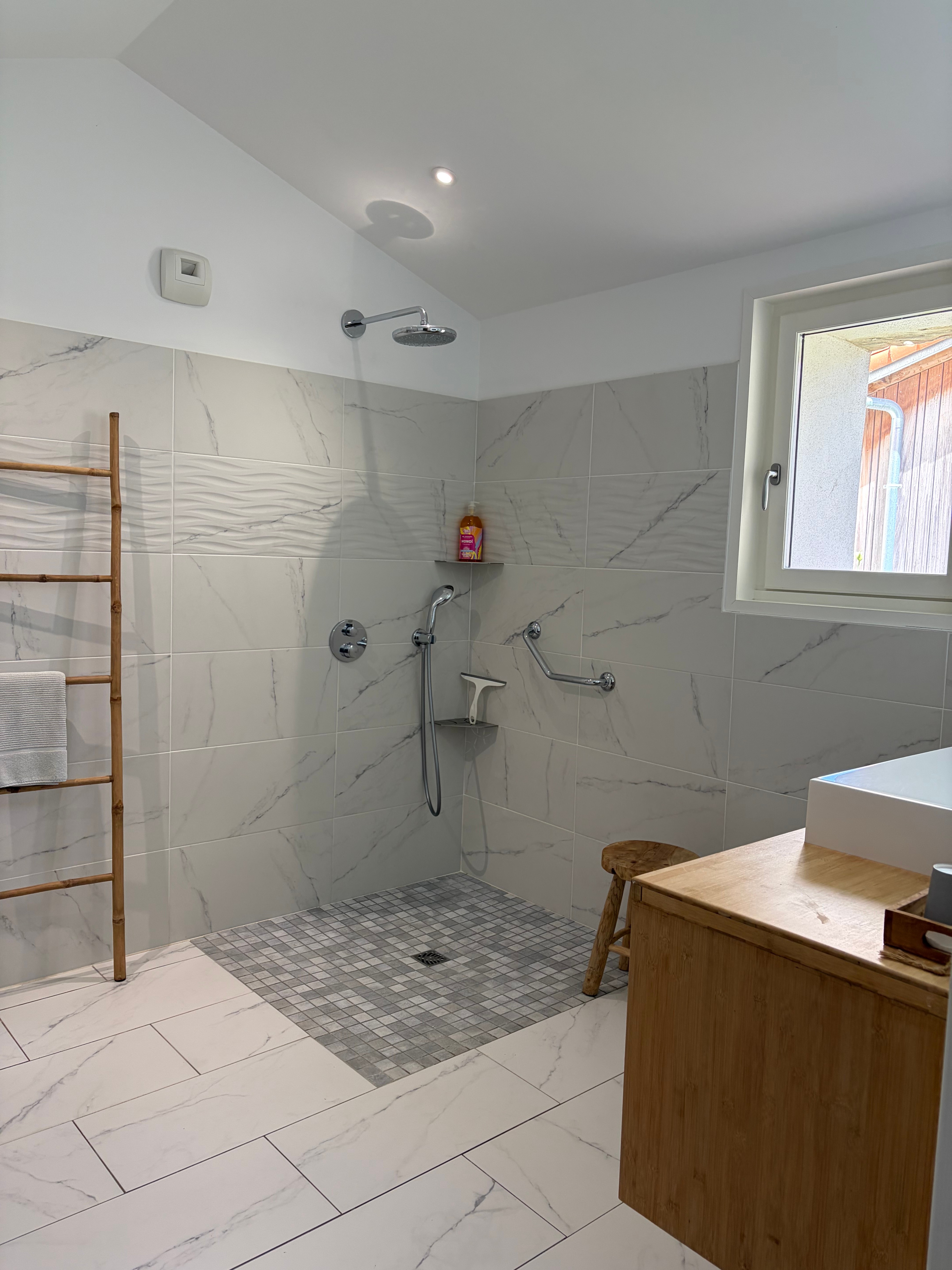 shower room with PRM section