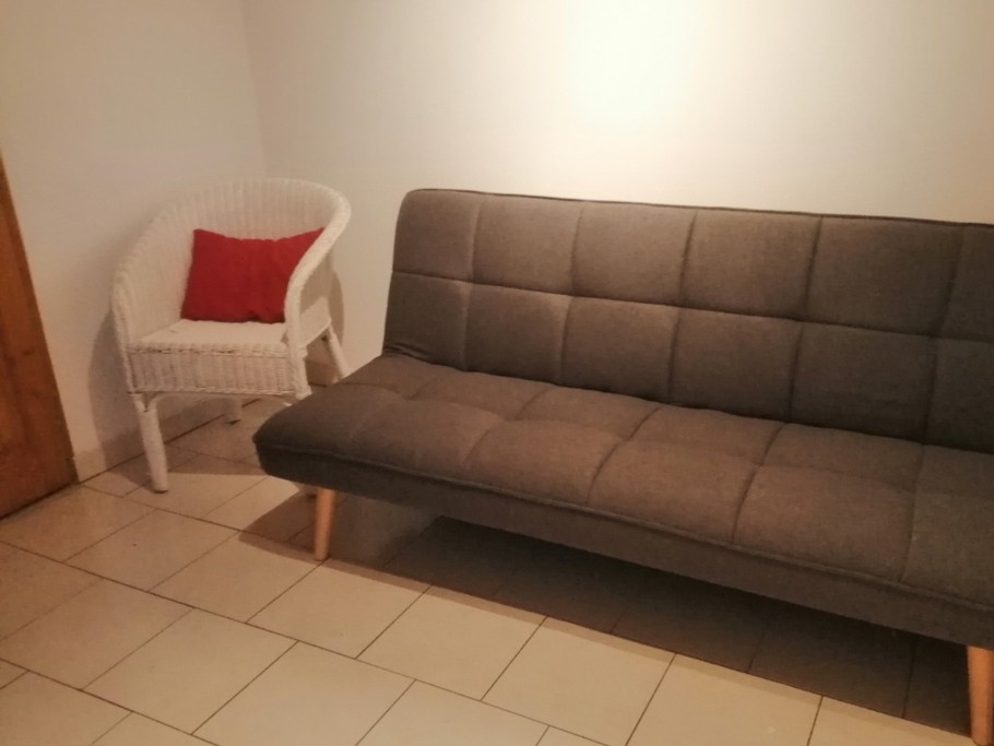 banquette du salon   1 couchage