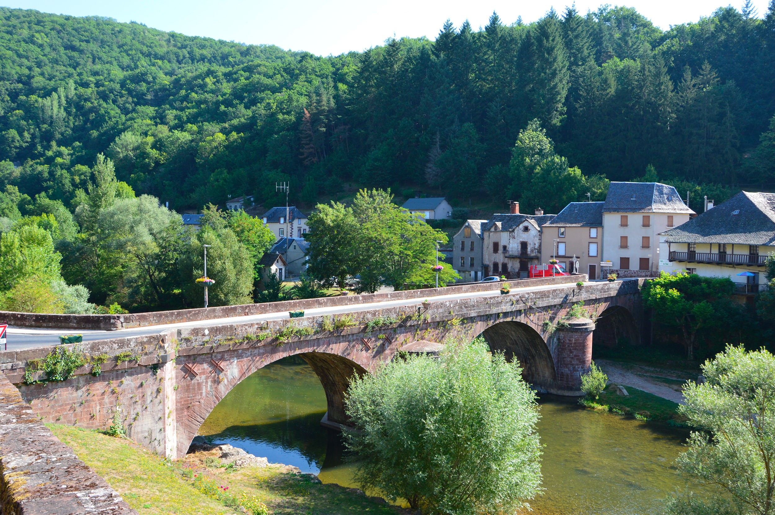 Zone de baignade à Saint Laurent d'Olt