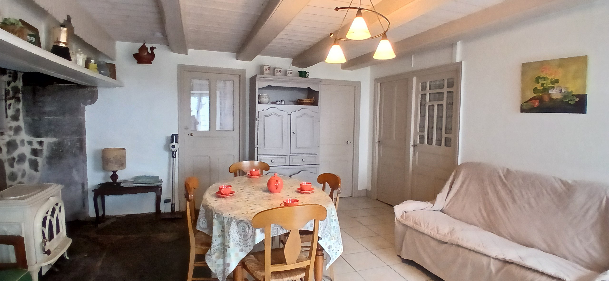 Anna's gîte: the living room