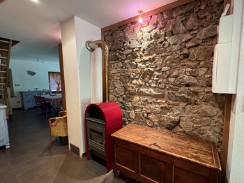 Cheminée - Gîte Gentiane - Domaine de la Prairie des Prés