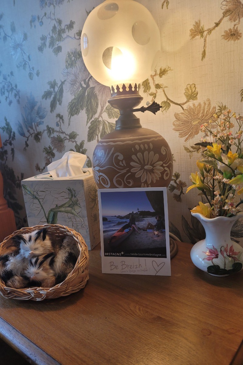 Chambre d'hôtes Clévacances, Ploluha, chez M. et Mme Mac Lachlan, la chambre familiale , détail