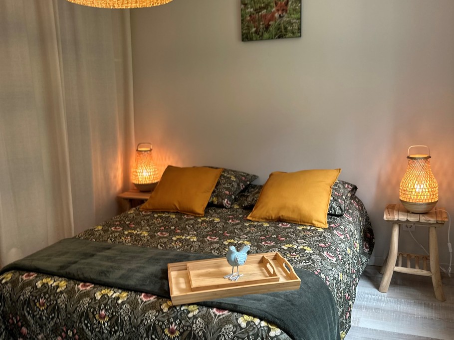 Chambre1 avec lit double 140 1er étage