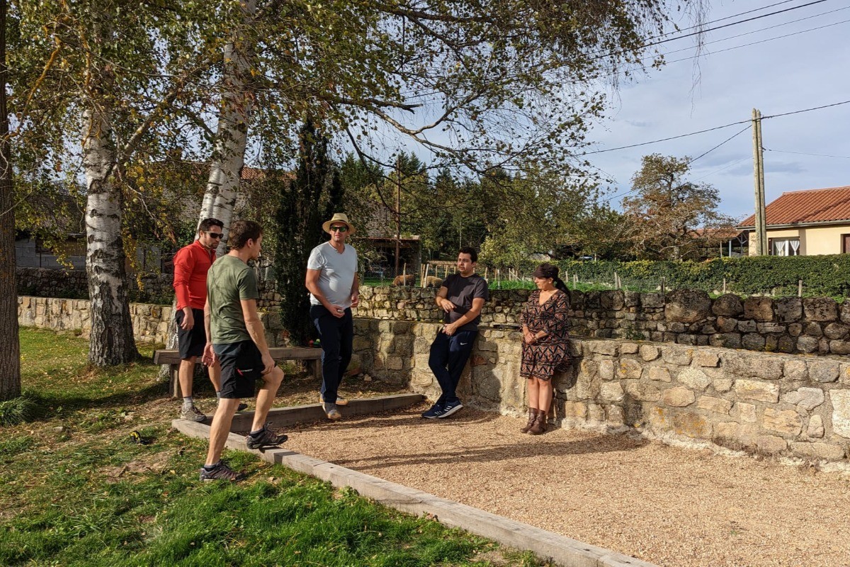 La convivialité du nouveau terrain de pétanque