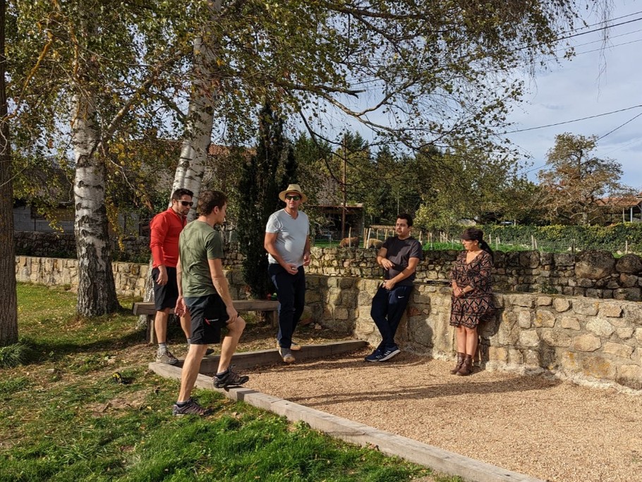 La convivialité du nouveau terrain de pétanque